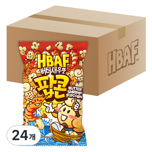 바프 버터 새우맛 팝콘, 55g, 24개