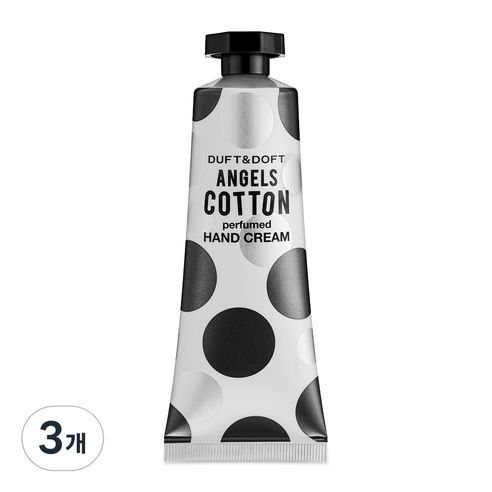 더프트앤도프트 엔젤스코튼 퍼퓸드 핸드크림, 75ml, 3개