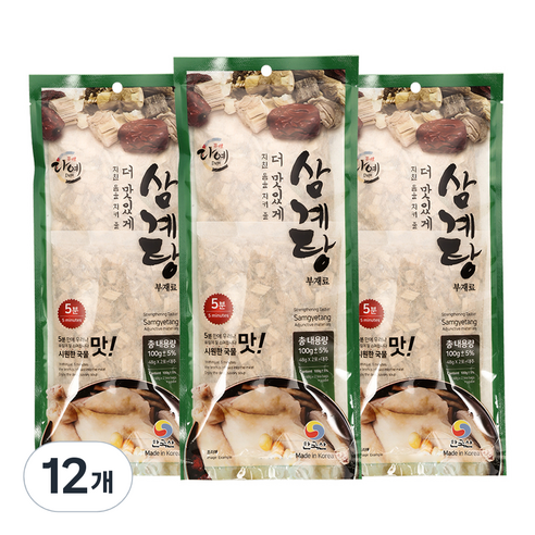 다예 토종 삼계탕 재료, 12개, 100g