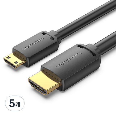 벤션 Mini HDMI to HDIM 2.0 케이블, 5개, 2m