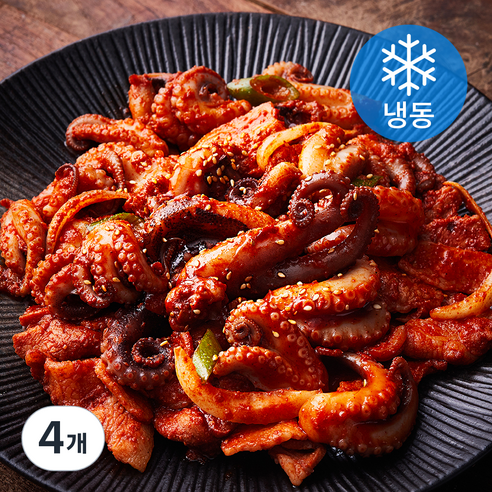쭈꾸미도사 쭈꾸미 삼겹살 (냉동), 320g, 4개
