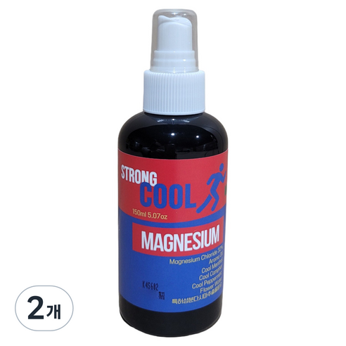 마그네슘 스프레이 스트롱 쿨 민트 미스트, 2개, 150ml
