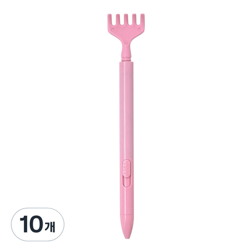 조선문방구 등가려울때 효자손 볼펜 0.7mm, 핑크, 10개