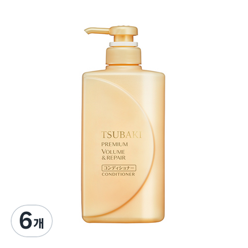 츠바키 프리미엄 볼륨 & 리페어 컨디셔너 플로럴 프루티향, 490ml, 6개