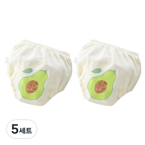 베베니즈 후르츠 유아 배변훈련팬티 2p, 아보카도, 5세트