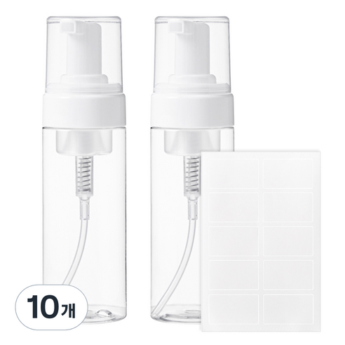 코멧 버블폼 용기 150ml, 투명, 10개