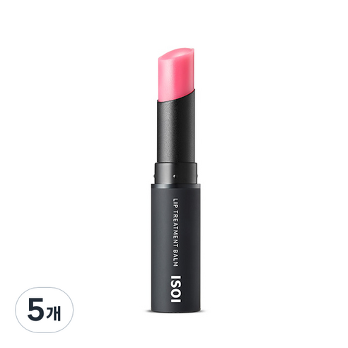 아이소이 립 트리트먼트 밤, 베이비핑크, 5g, 5개