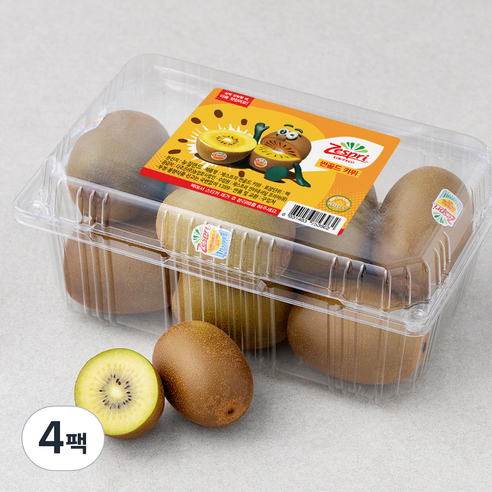 제스프리 썬골드 키위, 1kg(M, 9~11입), 4팩