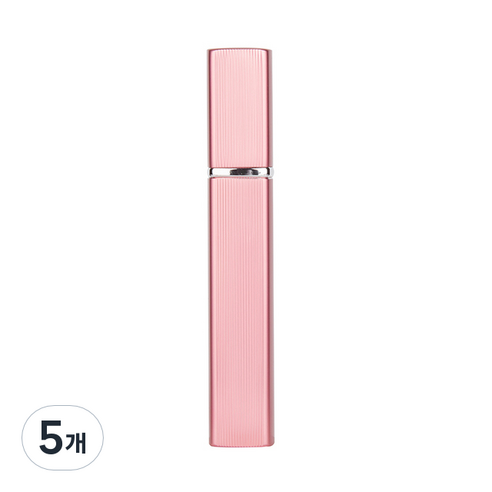 플라카 휴대용 스프레이 향수 공병 12ml, 핑크, 5개