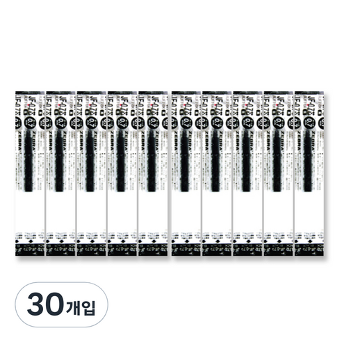 제브라 젤잉크 JF 리필심 0.7mm, 흑색, 30개