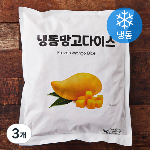 이안 망고다이스 (냉동), 1kg, 3개