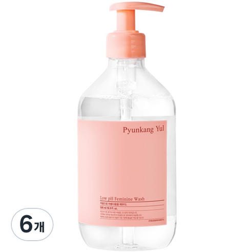 편강율 약산성 여성청결제, 500ml, 6개
