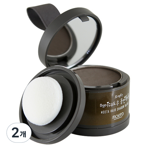 모에타 헤어쉐도우 동안톡톡 4g, 흑갈색, 2개