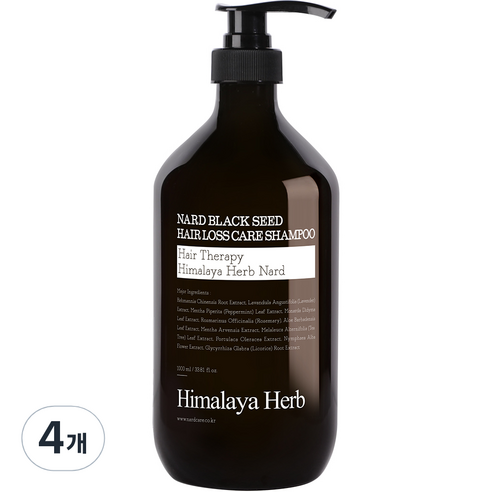 부케가르니 나드 블랙시드 탈모 샴푸, 1000ml, 4개