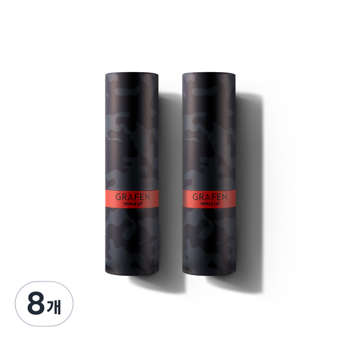 그라펜 트리플 컬러 남성 립밤 4.3g, 혼합색상, 8개