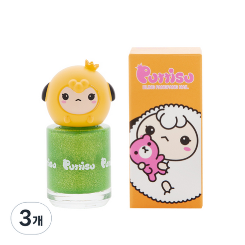 뿌띠슈 블링팡팡 네일 B03 트윙클그린, 트윙클 그린, 3개