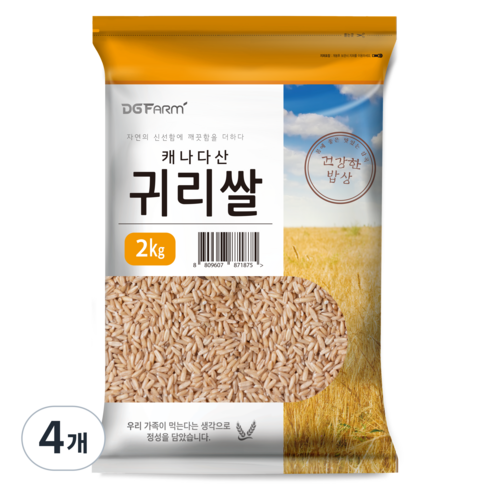 대구농산 귀리쌀, 2kg, 4개