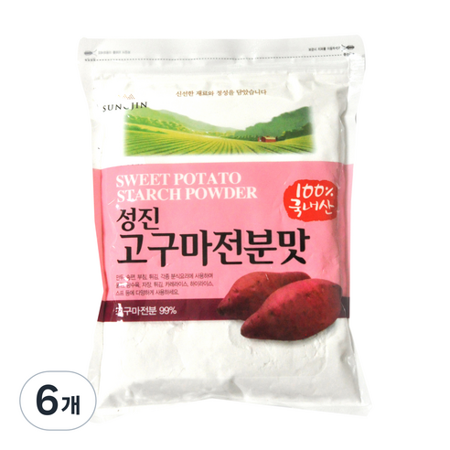 성진식품 고구마전분맛, 1kg, 6개
