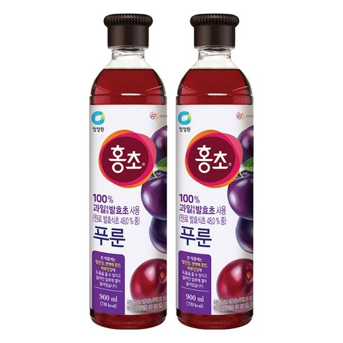 홍초 푸룬, 900ml, 2개