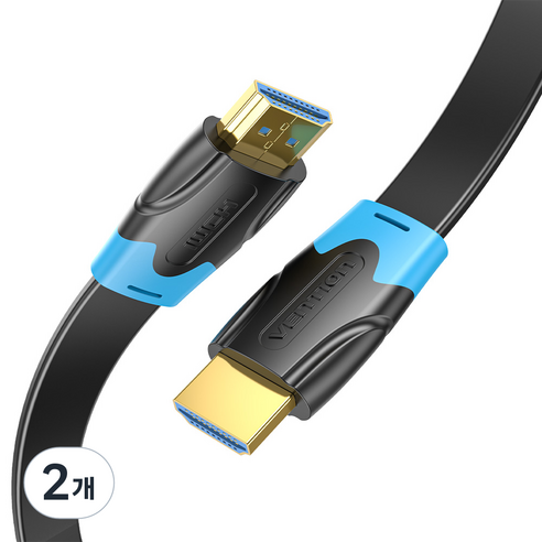 벤션 칼국수형 4K HDMI V2.0 케이블, 2개, 2m