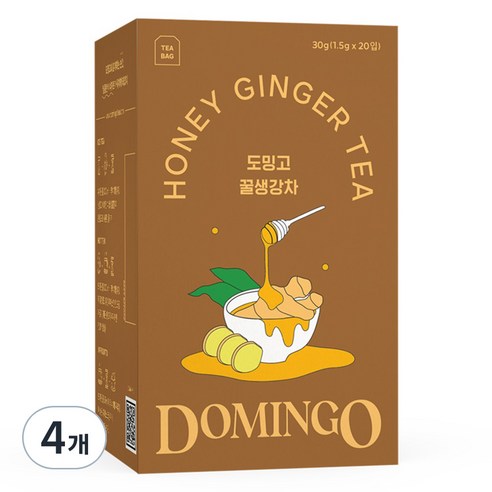 도밍고 꿀생강차, 1.5g, 20개입, 4개