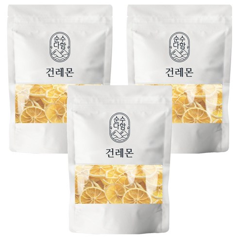 순수다함 건조 레몬 슬라이스 레몬차, 100g, 1개입, 3개