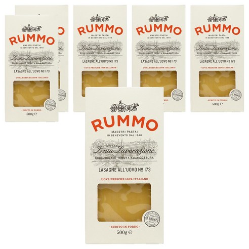 룸모 라자녜 알 우오보 면, 500g, 6개
