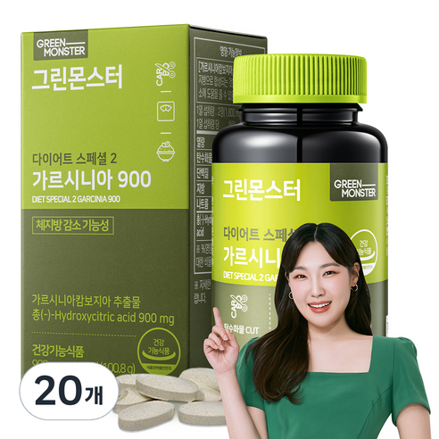 그린몬스터 다이어트 스폐셜2 가르시니아900, 112정, 20개