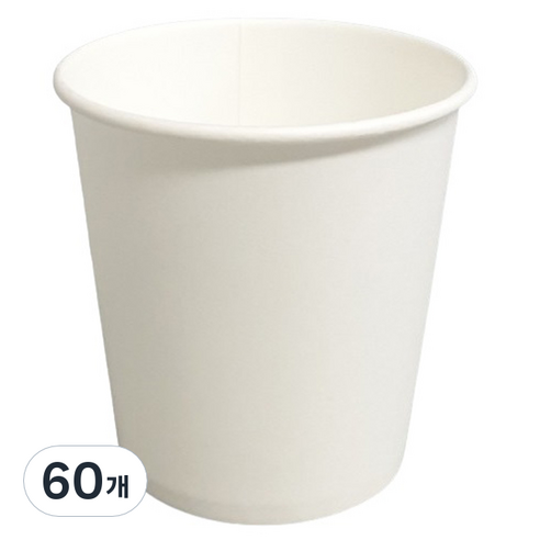 생활을그리다 무인쇄 종이컵 185ml 50p, 60개