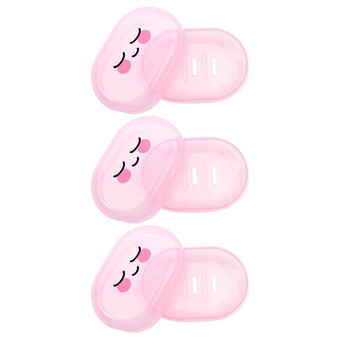 릴팡 카카오프렌즈 뚜껑 비누대, 어피치, 3개
