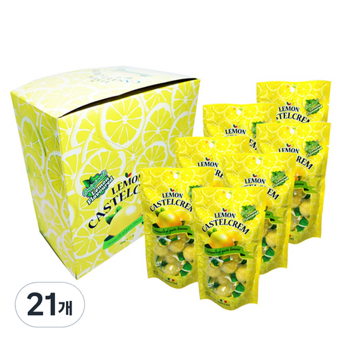 레몬 포지타노 카스텔크렘 캔디, 50g, 21개