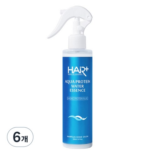 헤어플러스 아쿠아 단백질 워터 에센스 프레시 플로럴 코튼 향, 200ml, 6개