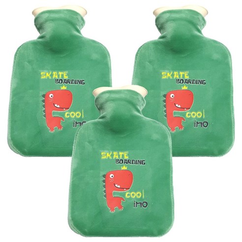 배리툴 보온 물주머니 디노 250ml, 3개