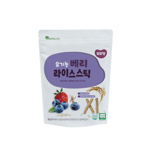 또또맘 유기농 라이스스틱 20g, 베리, 1개