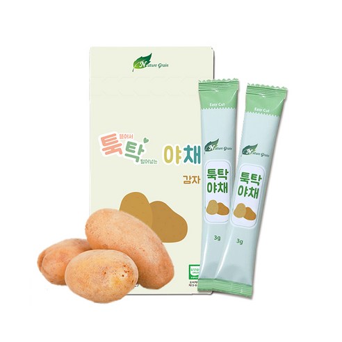 네이쳐그레인 툭탁야채 야채 알갱이 이유식 재료 3g, 5개, 감자