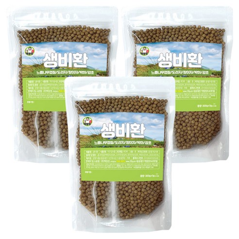 백장생 생비환, 3개, 300g