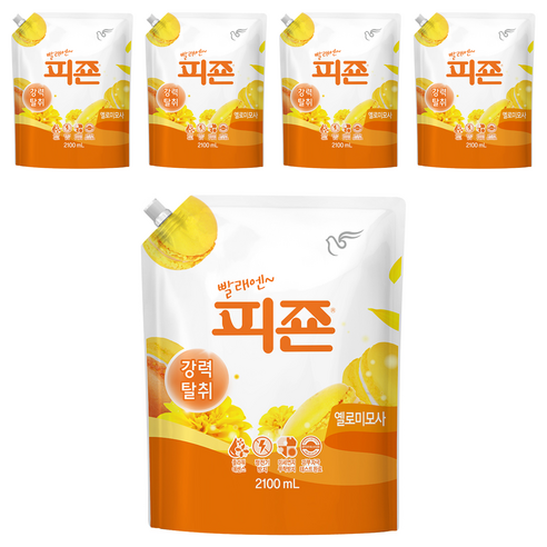 피죤 레귤러 옐로미모사, 2.1L, 5개