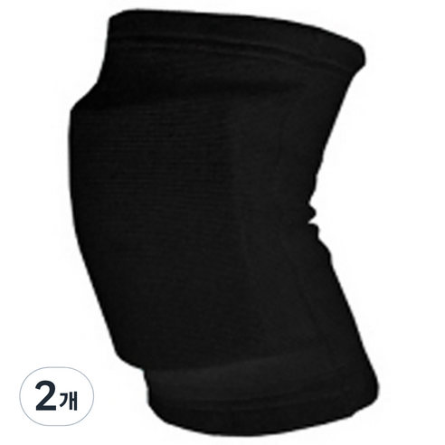 디앤엠 12mm 충격반사 배구용패드 무릎보호대 857, 2개, 블랙