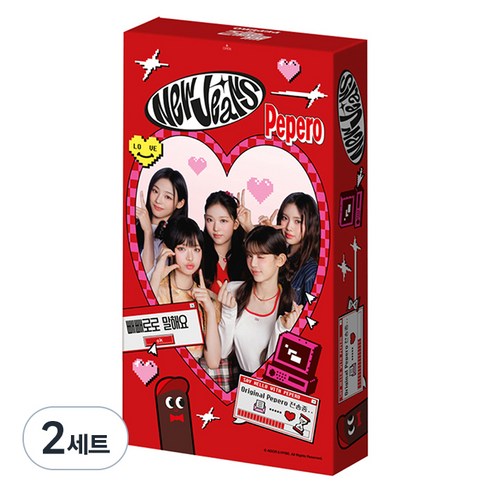 빼빼로 뉴진스 초코 8개입, 432g, 2세트