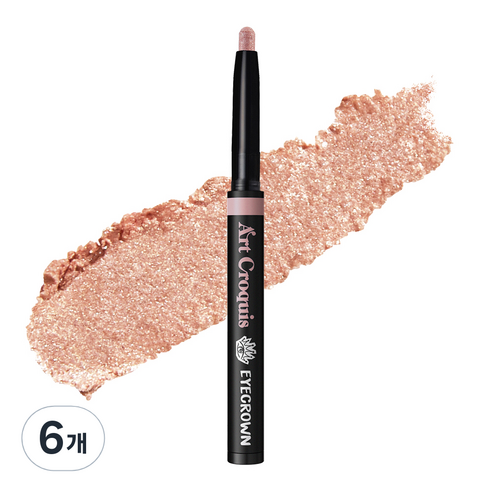 EYECROWN 아트크로키스틱 판타스틱 아이섀도, 티얼스틱, 6개