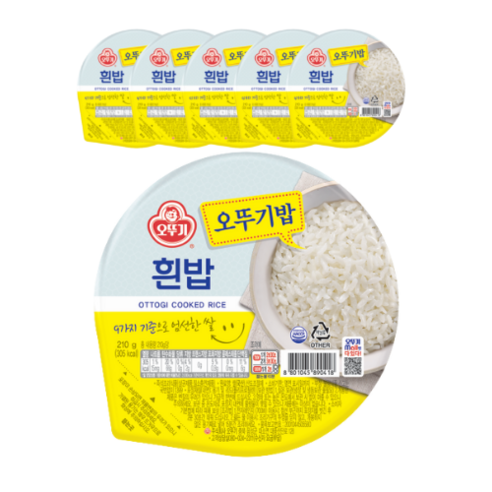 오뚜기 맛있는 오뚜기밥, 210g, 6개