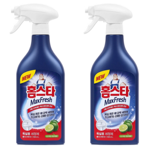 홈스타 맥스프레쉬 욕실청소용 세정제, 500ml, 2개