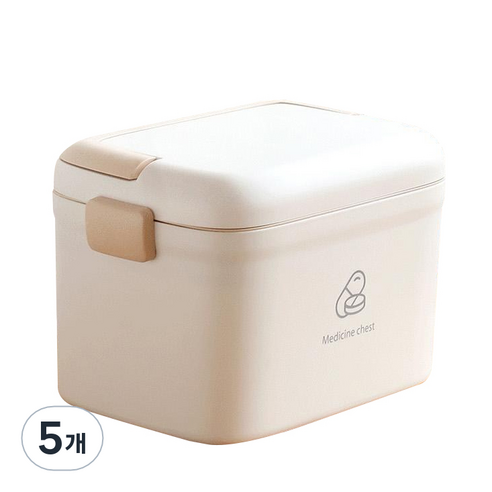 크로닉401 박스 구급상자 화이트, 5개