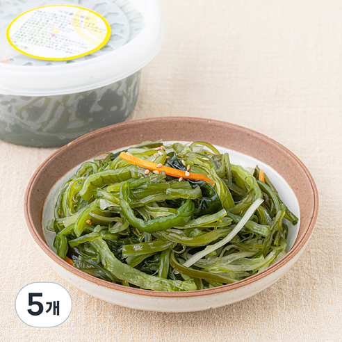 반찬천국 미역줄기 볶음, 230g, 5개