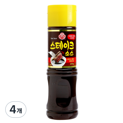 오뚜기 스테이크 소스 S, 470g, 4개