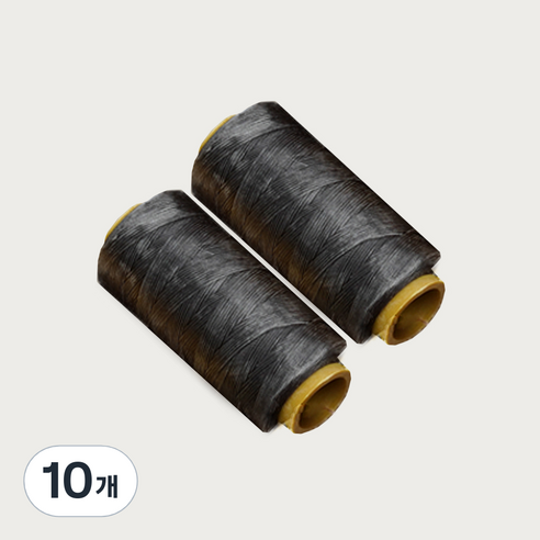 가죽공예 왁스실 초사용 1mm x 220m, 다크그레이, 10개