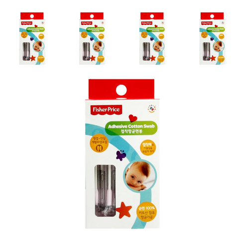 피셔프라이스 베이비점착면봉 개별포장, 50개입, 5개
