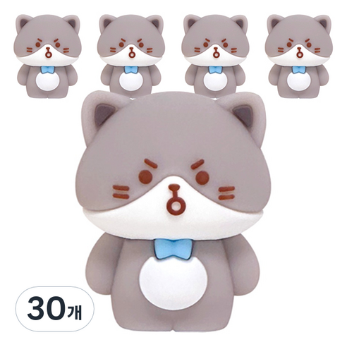 고양이 연필깎이, 회색, 30개