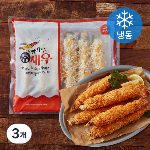 엠디에스 냉동 빵가루 통새우 6개입 (냉동), 300g, 3개