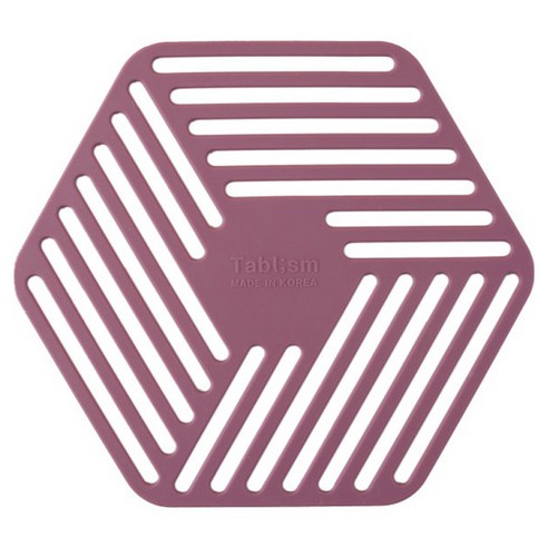 테이블리즘 내열 인덕션 보호 매트, 버건디핑크, 1개